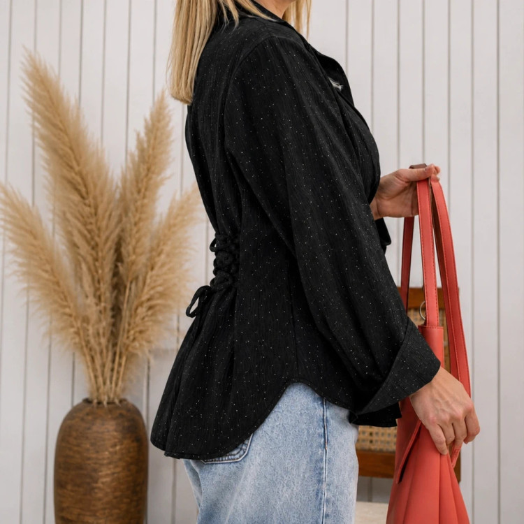 شومیز پشت بند نگین دار نوشین