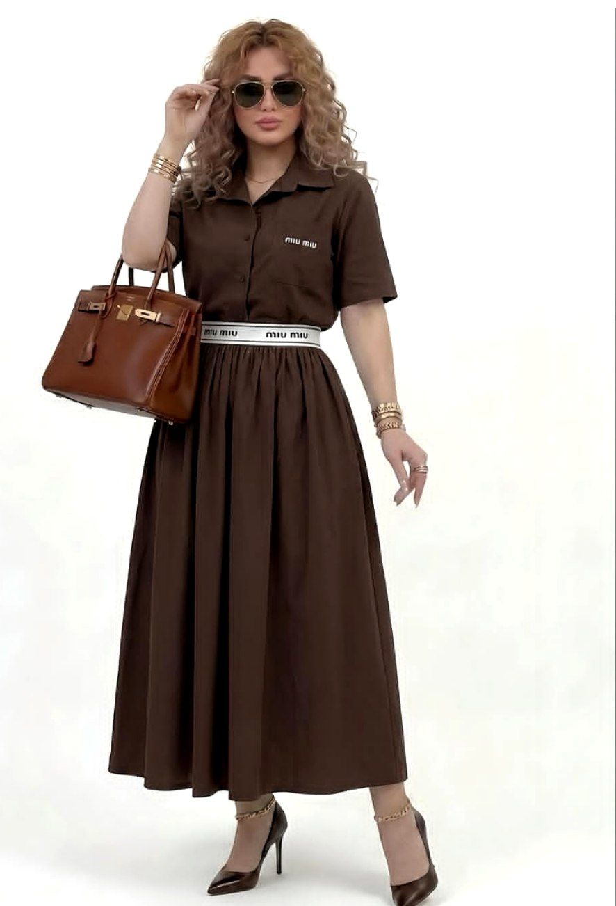 تیشرت و دامن miu miu